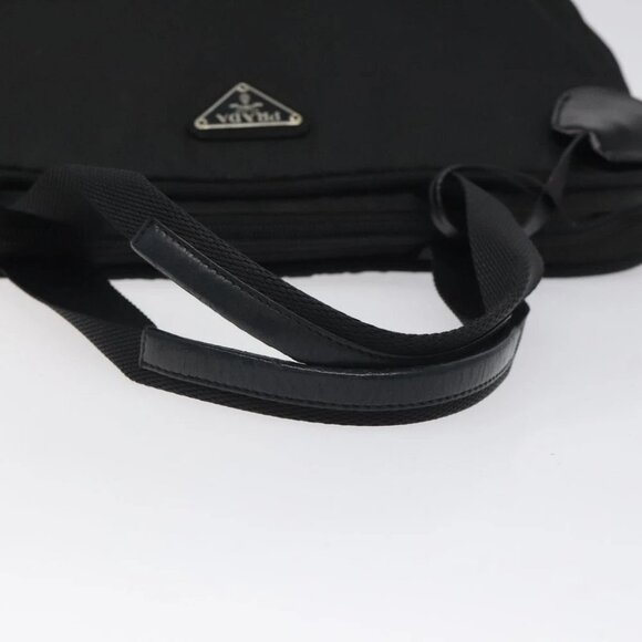 PRADA Hand Bag Nylon Black Silver Auth bs24646 - Picture 8 of 16